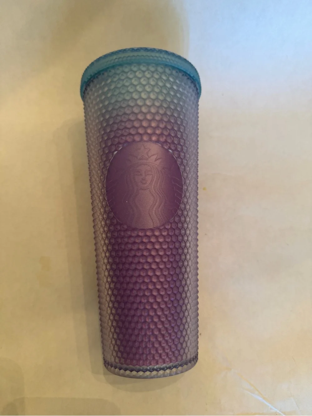 Starbucks Iridescent Purple Studded Tumbler with Teal Lid